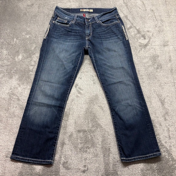 BKE Denim - BKE Culture Bootcut Jeans Women 29 Blue Good Stretch Thick Stitch Zip Fly